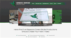 Desktop Screenshot of greenbirdieproductions.com